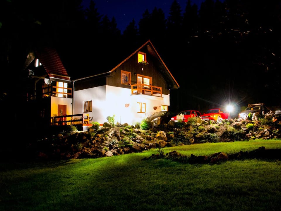 Facade/entrance, Night, Area and facilities