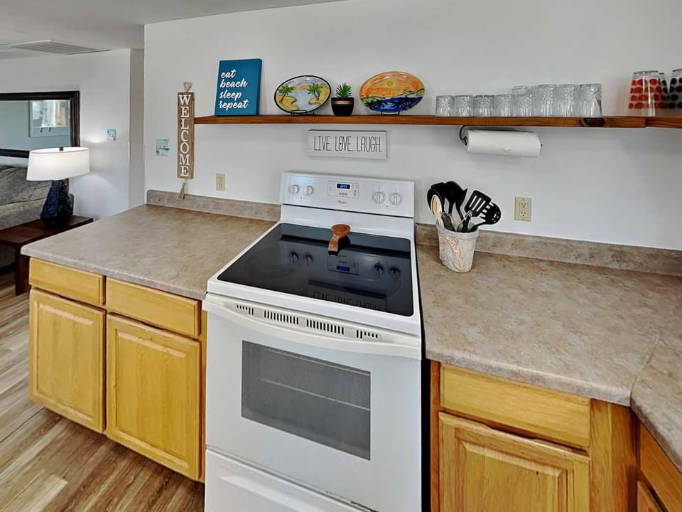 Kitchen or kitchenette, furniture, oven, stove