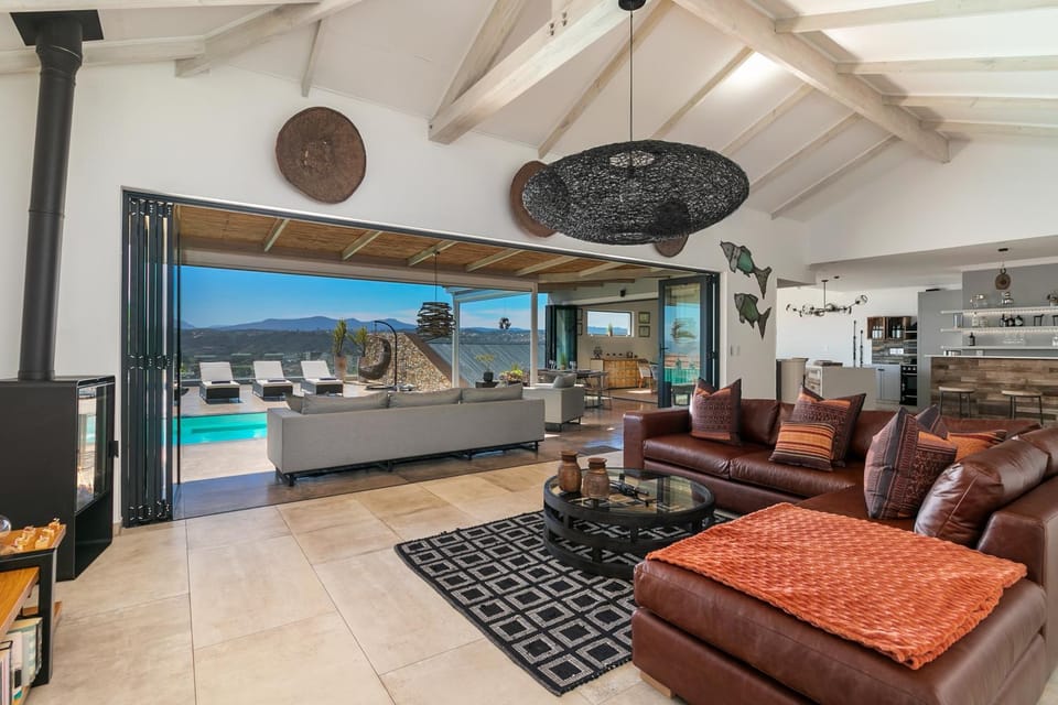 TV and multimedia, Living room, Seating area, Pool view, Swimming pool, sunbed