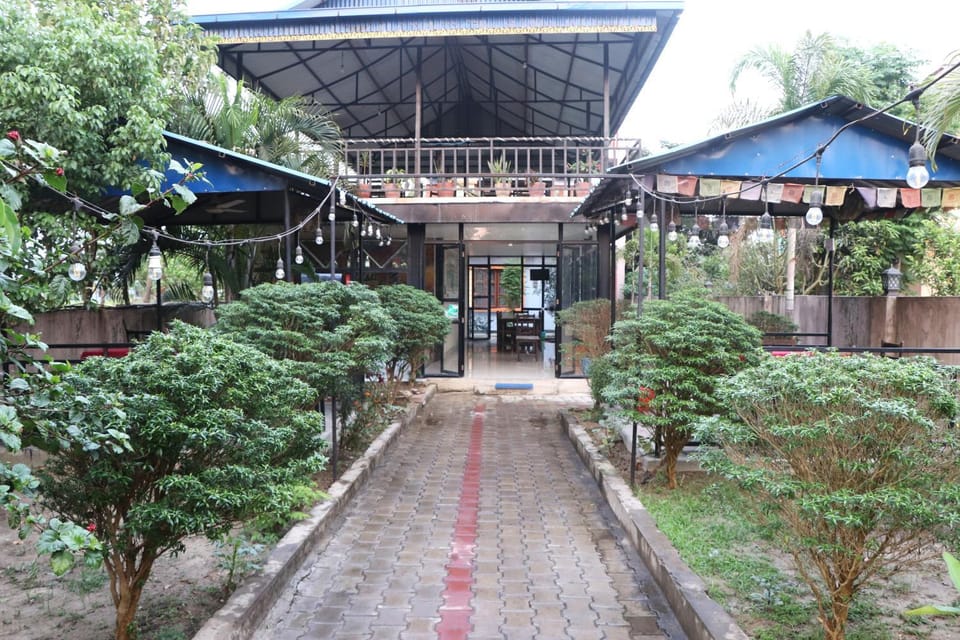 Property building, Garden view
