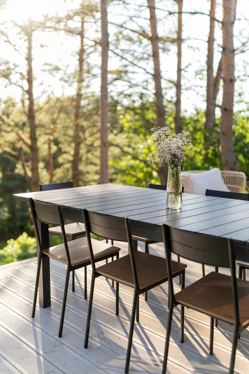 Patio, Spring, Day, Natural landscape, Garden, View (from property/room), Balcony/Terrace, Dining area, Garden view