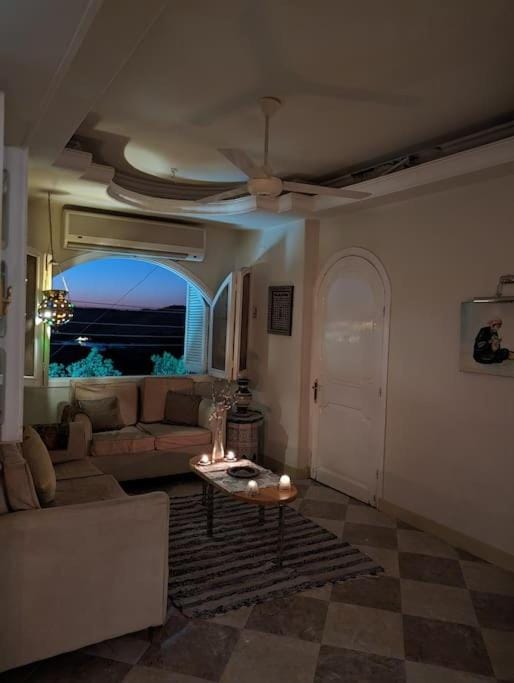 Night, Living room, Seating area