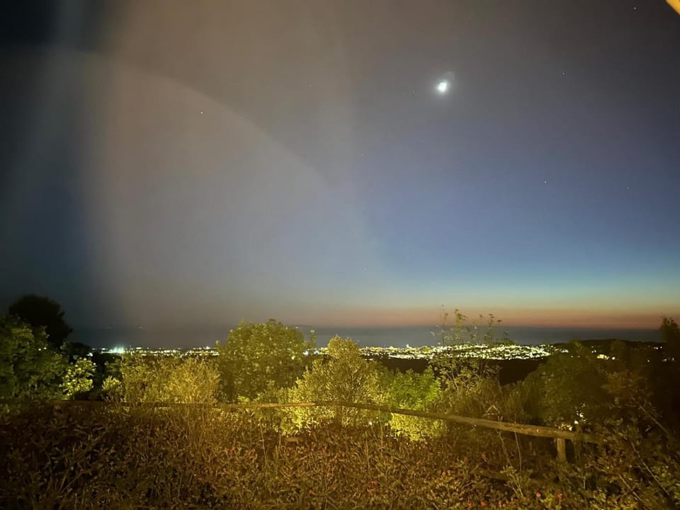 Night, Natural landscape, Sea view
