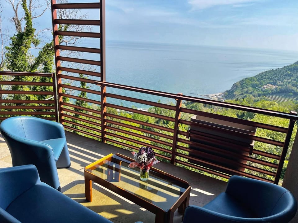 Natural landscape, View (from property/room), Balcony/Terrace, Sea view
