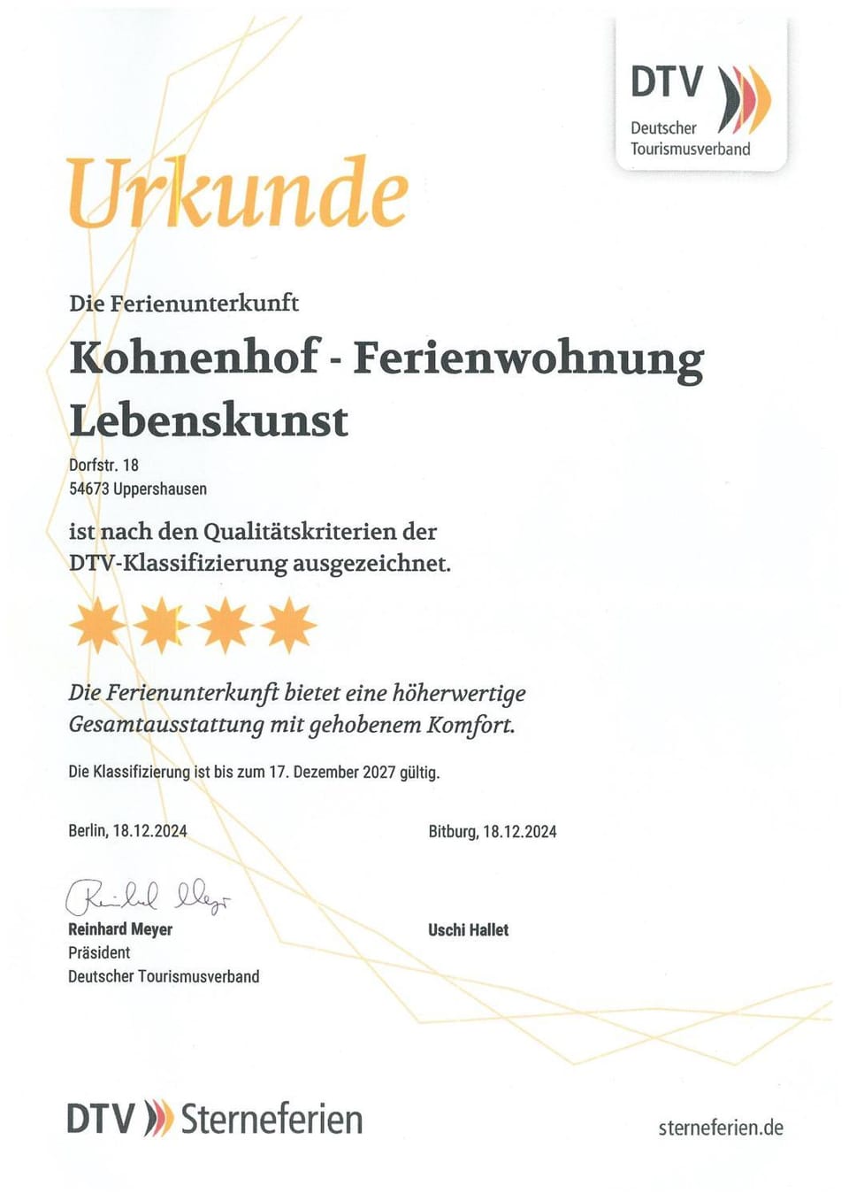 Certificate/Award
