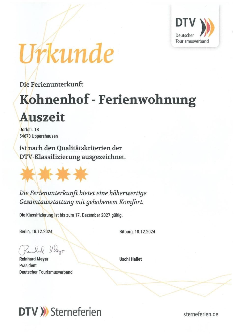 Certificate/Award