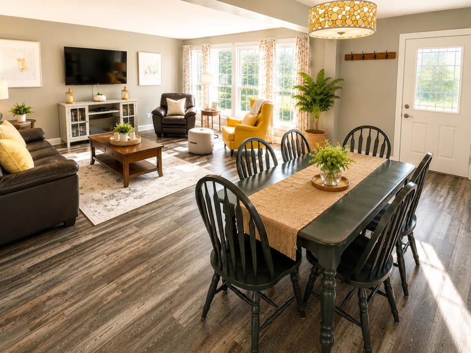 Communal lounge/ TV room, TV and multimedia, Living room, Seating area, Dining area, Evening entertainment, fireplace