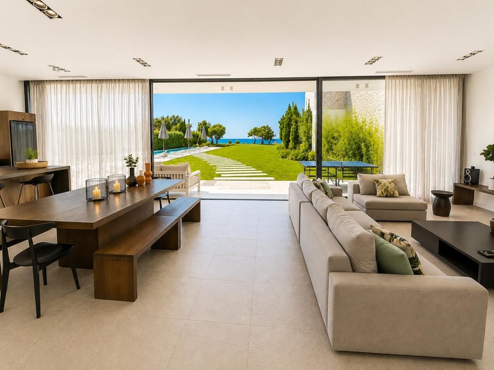 Natural landscape, Living room, Seating area