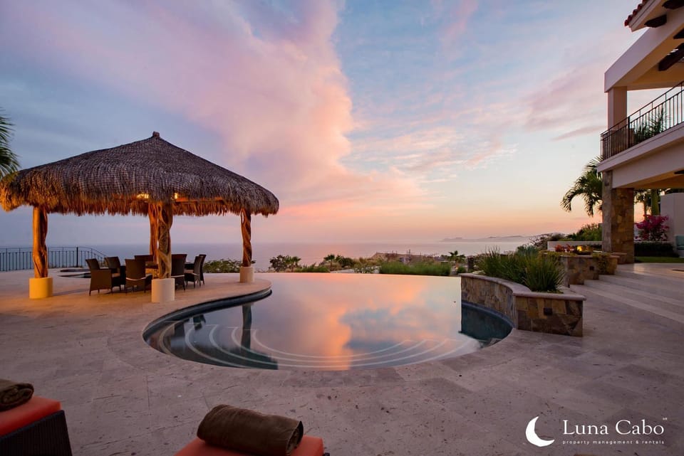 View (from property/room), Sea view, Swimming pool, Sunset