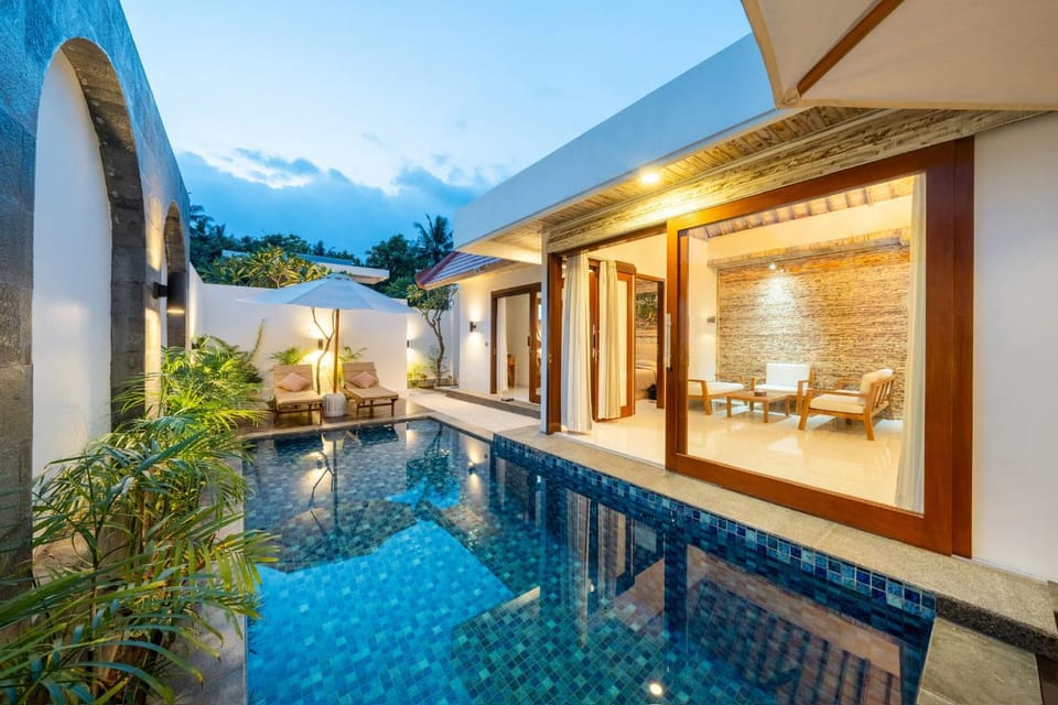 Patio, Natural landscape, Swimming pool