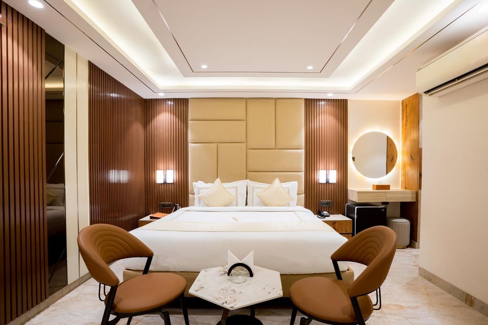 Bed, Bedroom, air conditioner