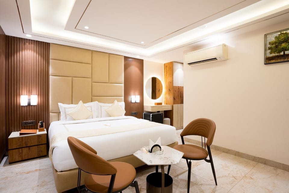 Bed, Bedroom, air conditioner