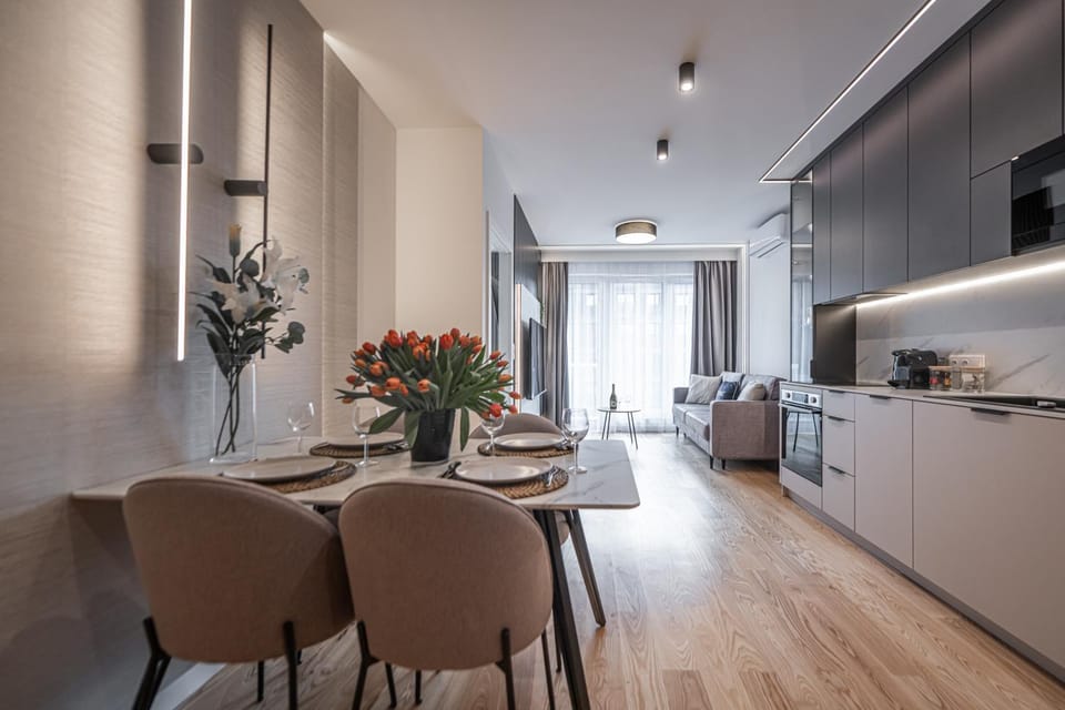 Kitchen or kitchenette, Living room, air conditioner