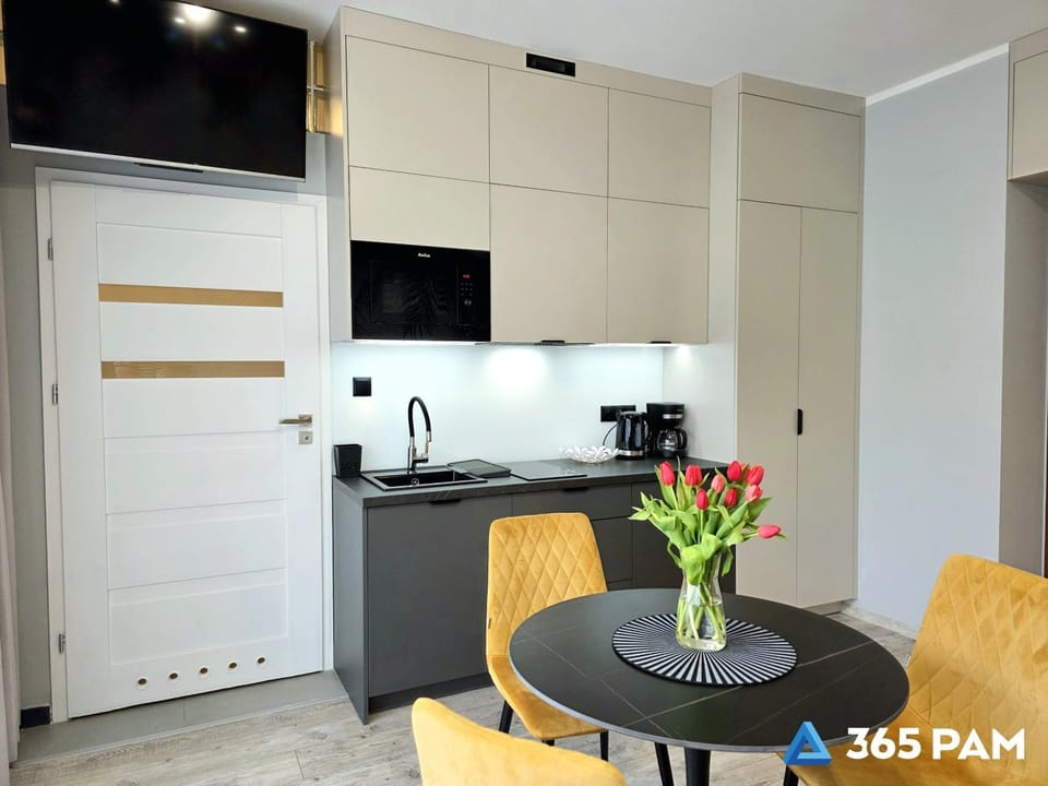 Kitchen or kitchenette, Dining area, stove