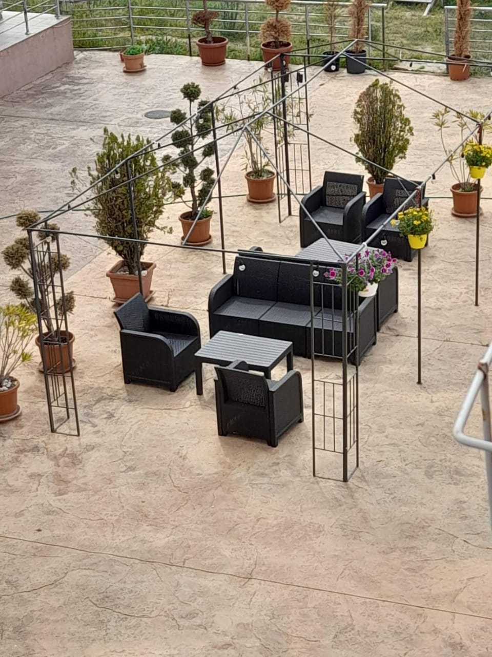 Patio, Seating area, Garden view