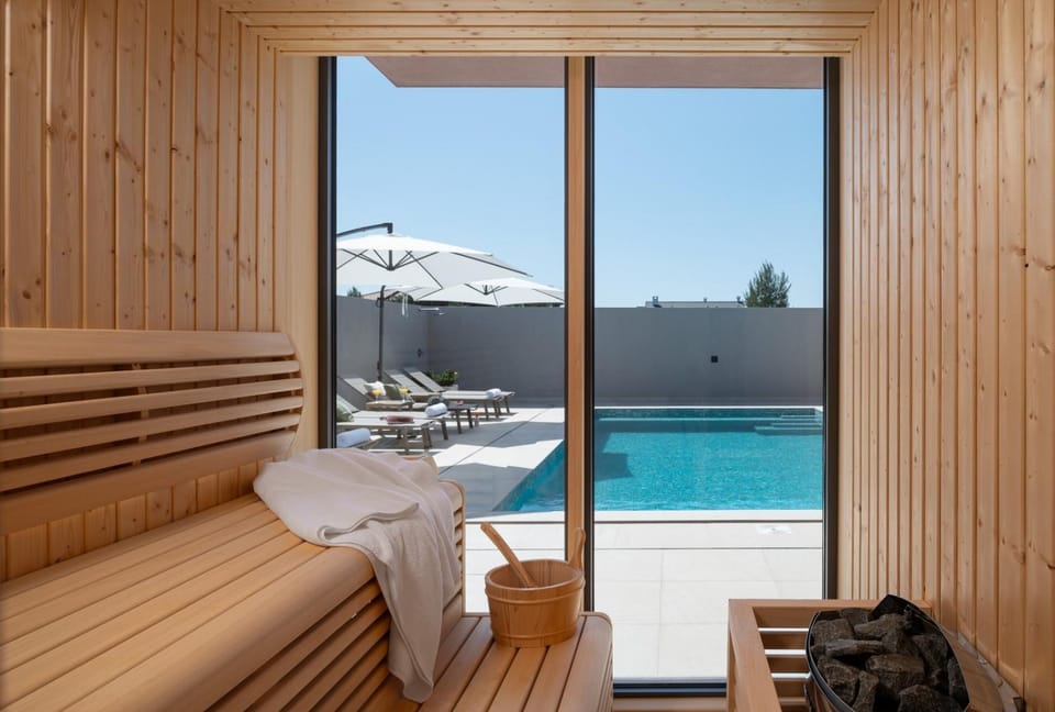 New Villa 55 - Vrsi heated pool jacuzzi sauna Villa in Zadar County