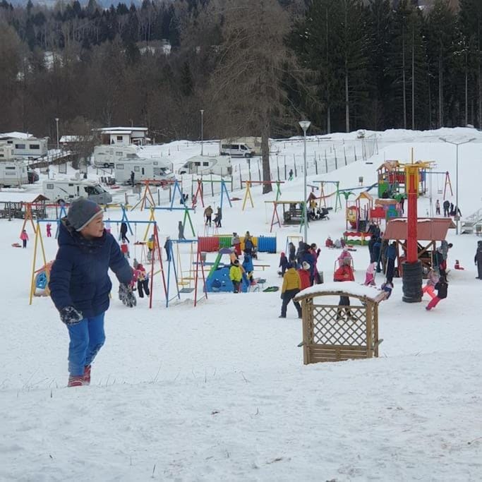 Winter, Children play ground