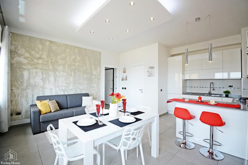 Kitchen or kitchenette, Living room, Seating area, Dining area, minibar, pet friendly, stove