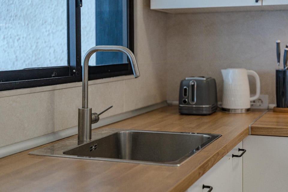 Kitchen or kitchenette, toaster
