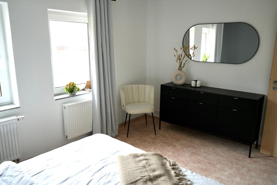 Photo of the whole room, Bedroom, hair dresser, wardrobe