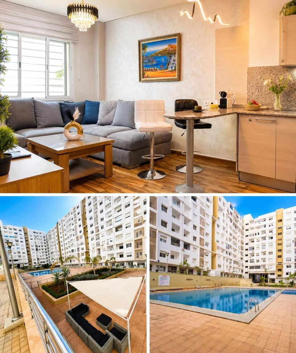 Property building, Living room, Seating area, Dining area, Pool view, Swimming pool