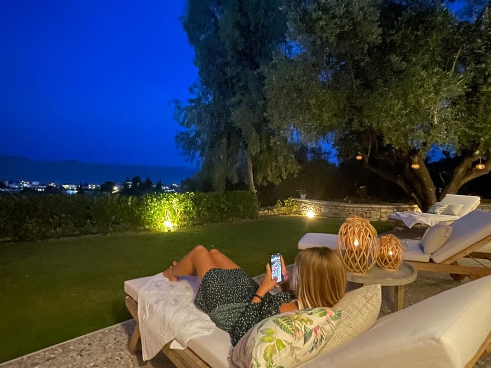 Night, Garden, Garden view