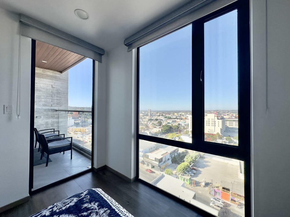 Bed, View (from property/room), Photo of the whole room, Bedroom, City view