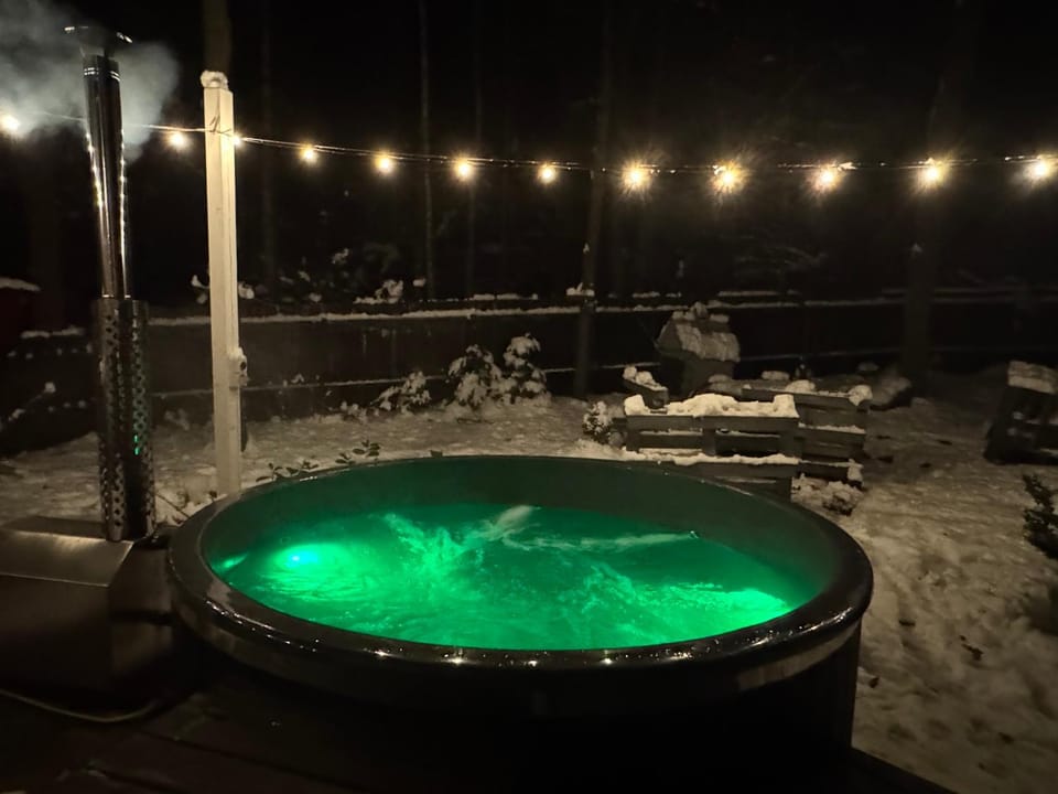 Night, Natural landscape, Winter, Hot Tub, Swimming pool