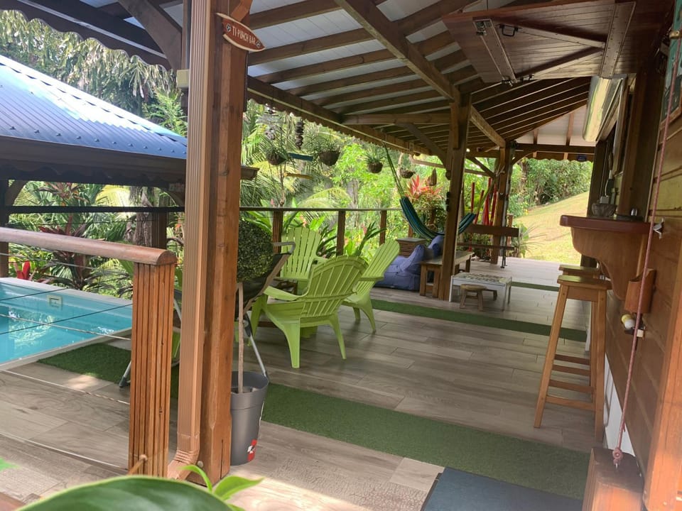 Les îlets caraïbes vue mer Villa in Bouillante