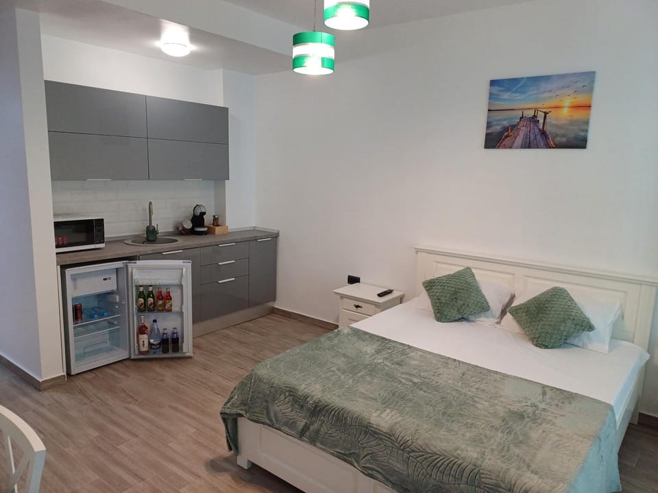 Bed, Kitchen or kitchenette, Photo of the whole room