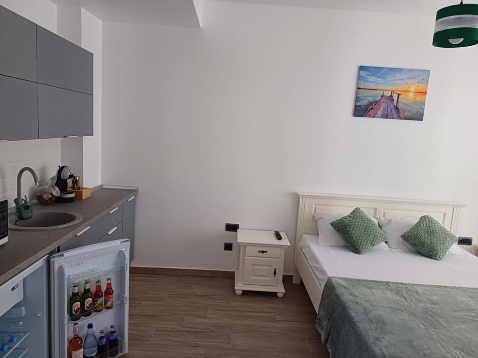 Bed, Kitchen or kitchenette, Photo of the whole room, oven