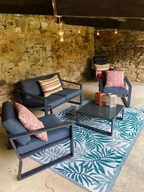 Patio, Garden, Living room, Seating area