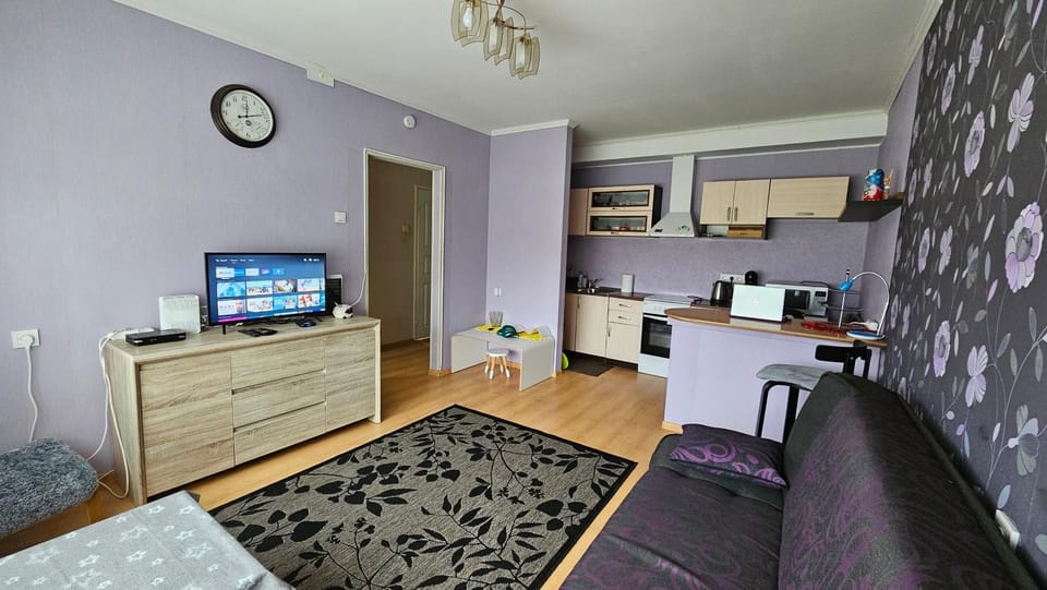 Kitchen or kitchenette, Living room, Seating area, Dining area, hair dresser, minibar