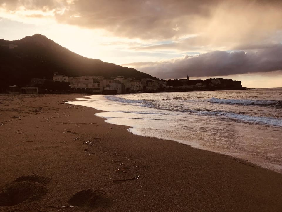Natural landscape, Beach, Sunset