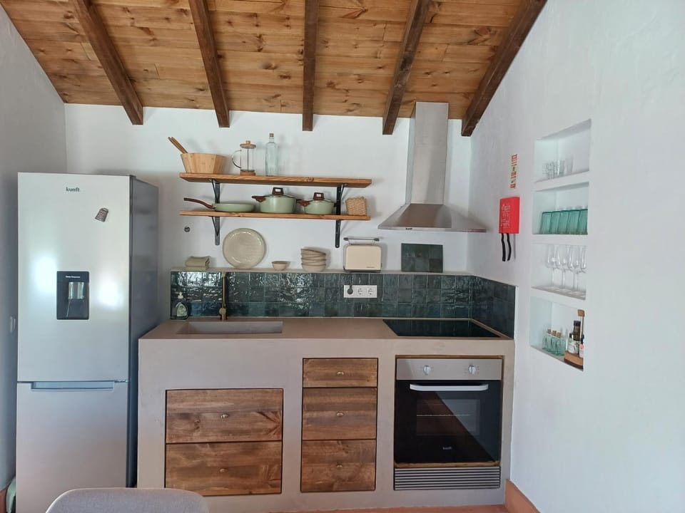 Kitchen or kitchenette, oven, stove
