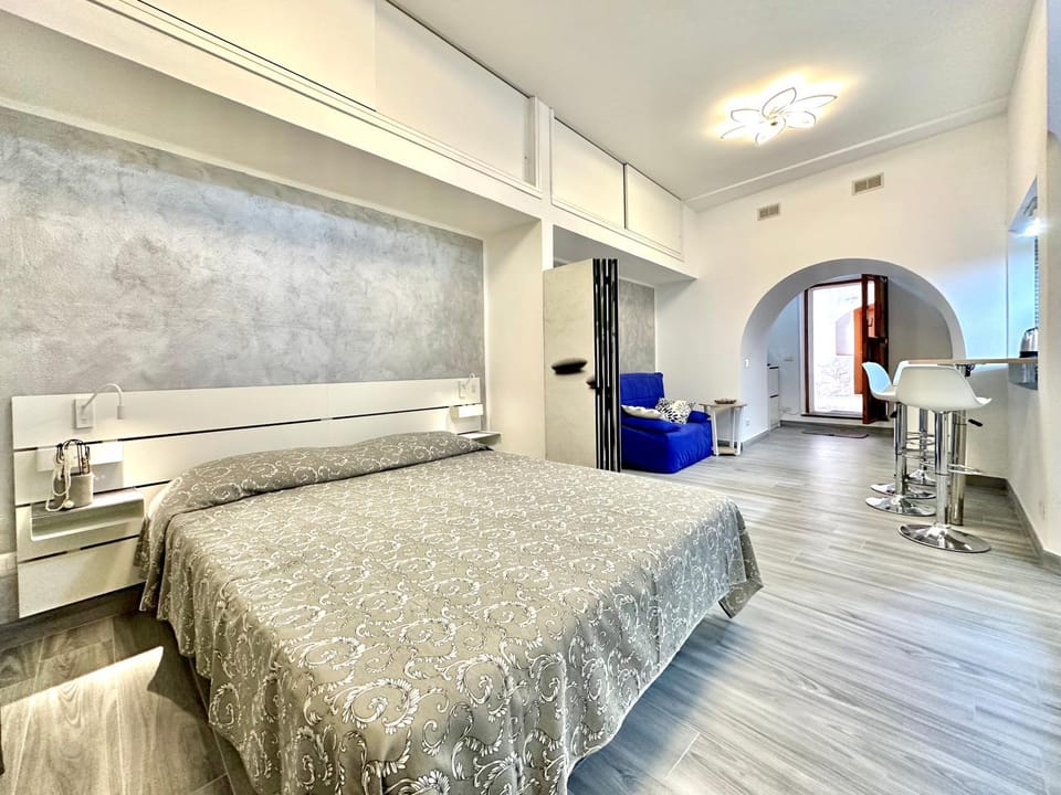 Bed, Living room, Photo of the whole room, Seating area, Bedroom