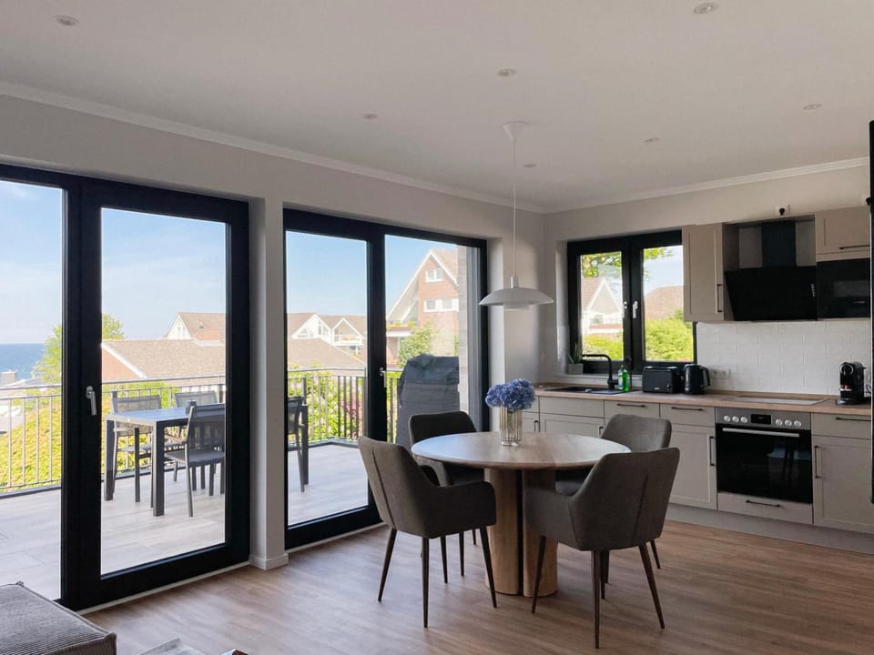 View (from property/room), Sea view, stove, kitchen