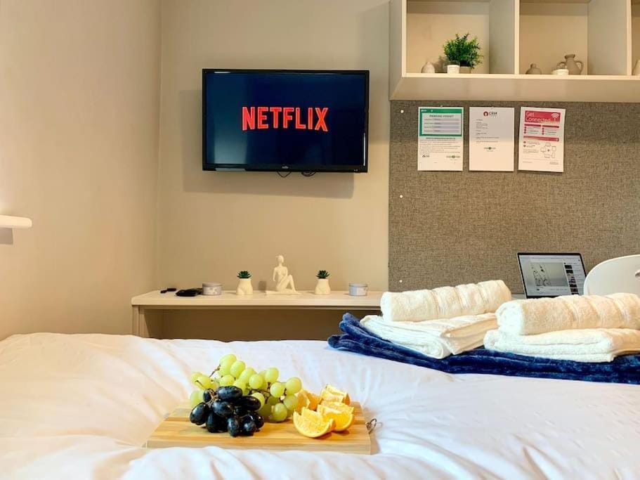HNFC Stays - Ocean Central Newcastle Studio w/ Free parking + Gym Apartment in Gateshead
