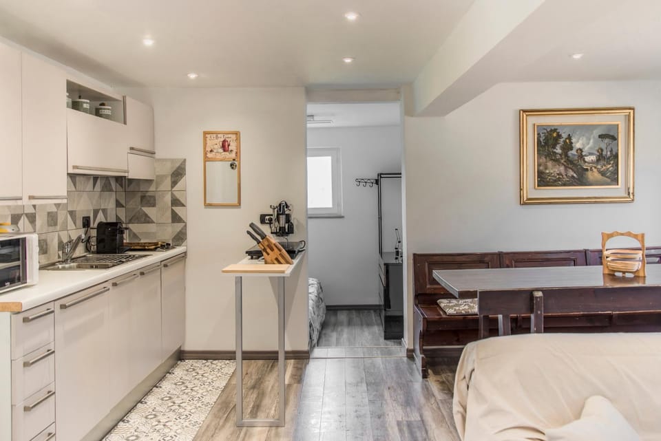 Kitchen or kitchenette, Dining area, minibar, oven, pet friendly, stove, toaster