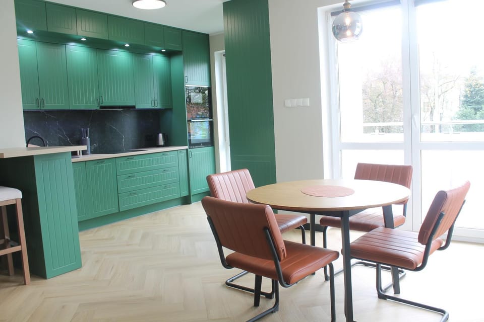 Kitchen or kitchenette, Living room, Dining area