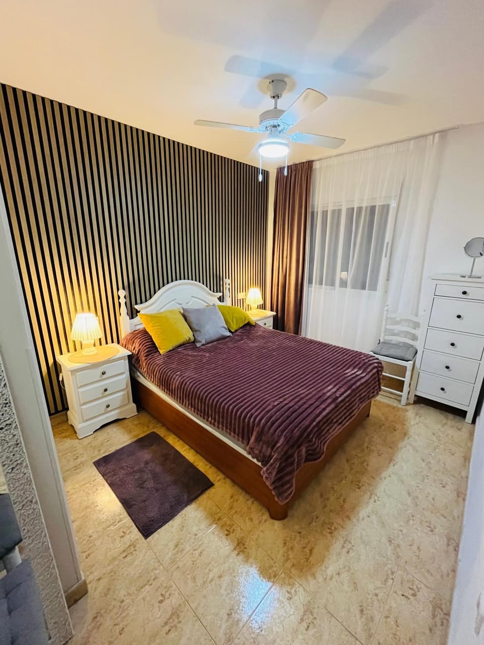 Bed, Decorative detail, Bedroom