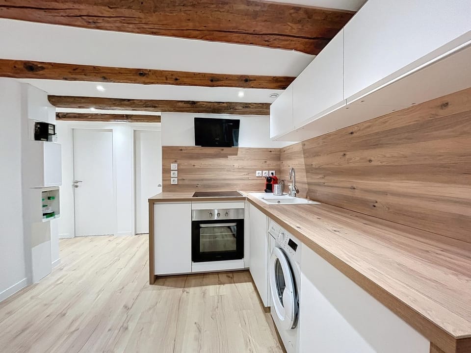 Kitchen or kitchenette, minibar, pet friendly, stove, washing machine