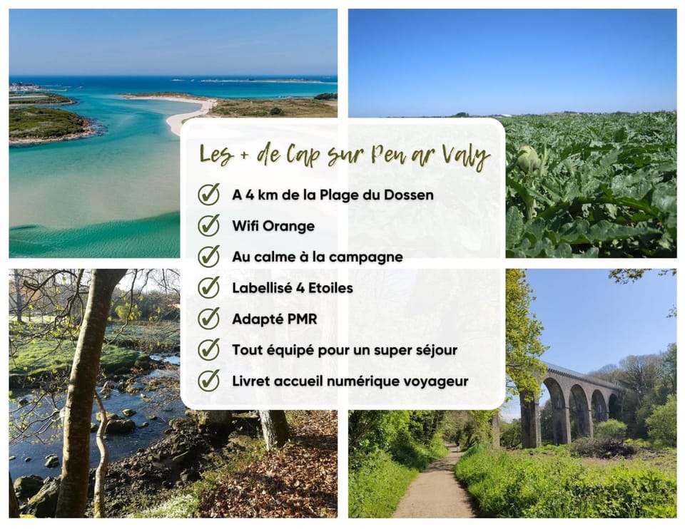 Cap sur Pen ar Valy à Plougoulm House in Finistere