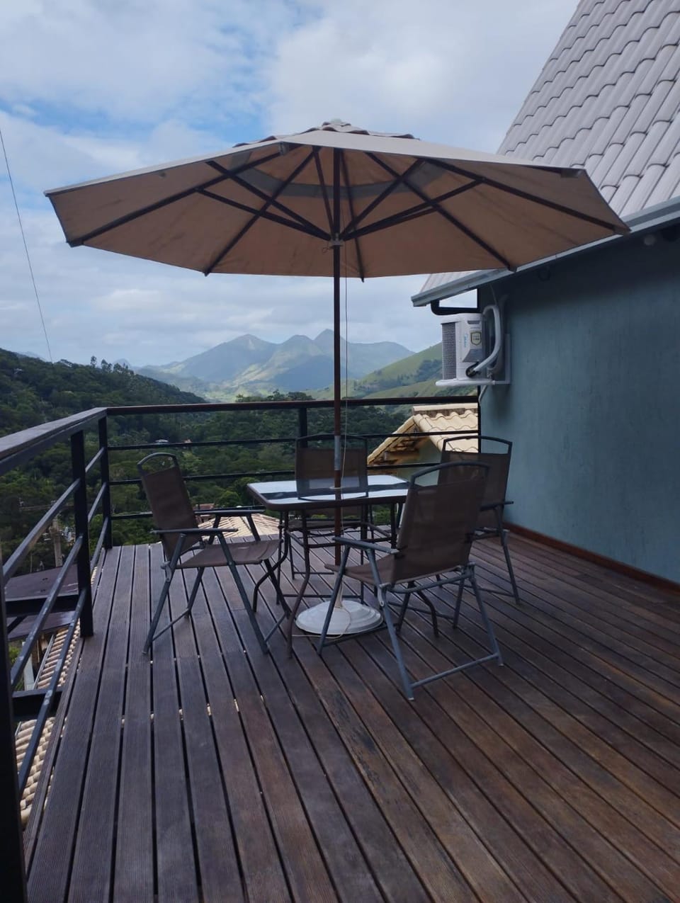 Day, Natural landscape, View (from property/room), Balcony/Terrace, Dining area, Mountain view