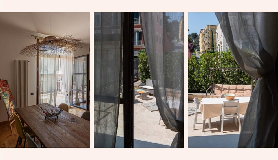 Property building, Balcony/Terrace, Living room