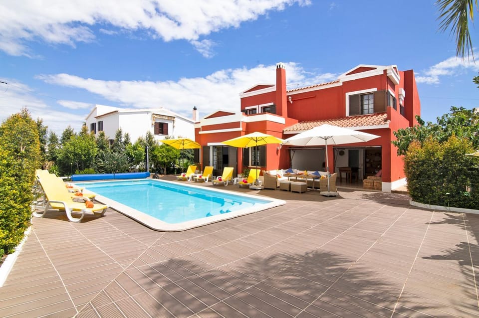 Property building, Living room, Swimming pool