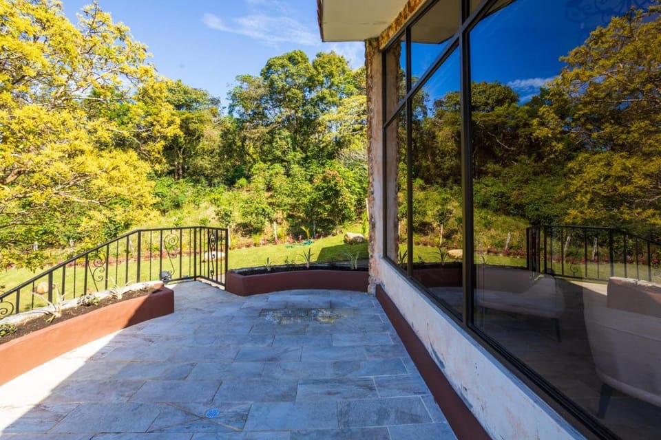 Property building, Patio, Day, View (from property/room), Balcony/Terrace, Garden view