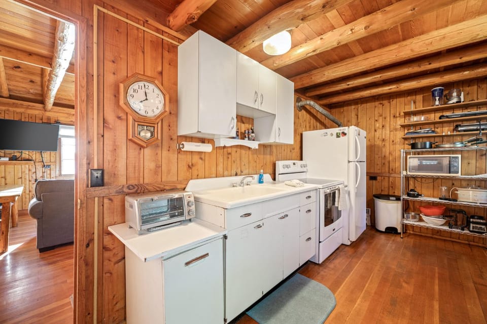 Kitchen or kitchenette, oven, stove