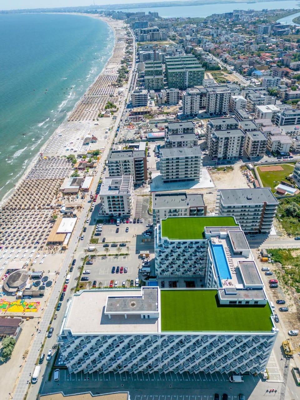 Property building, Neighbourhood, Bird's eye view, Beach