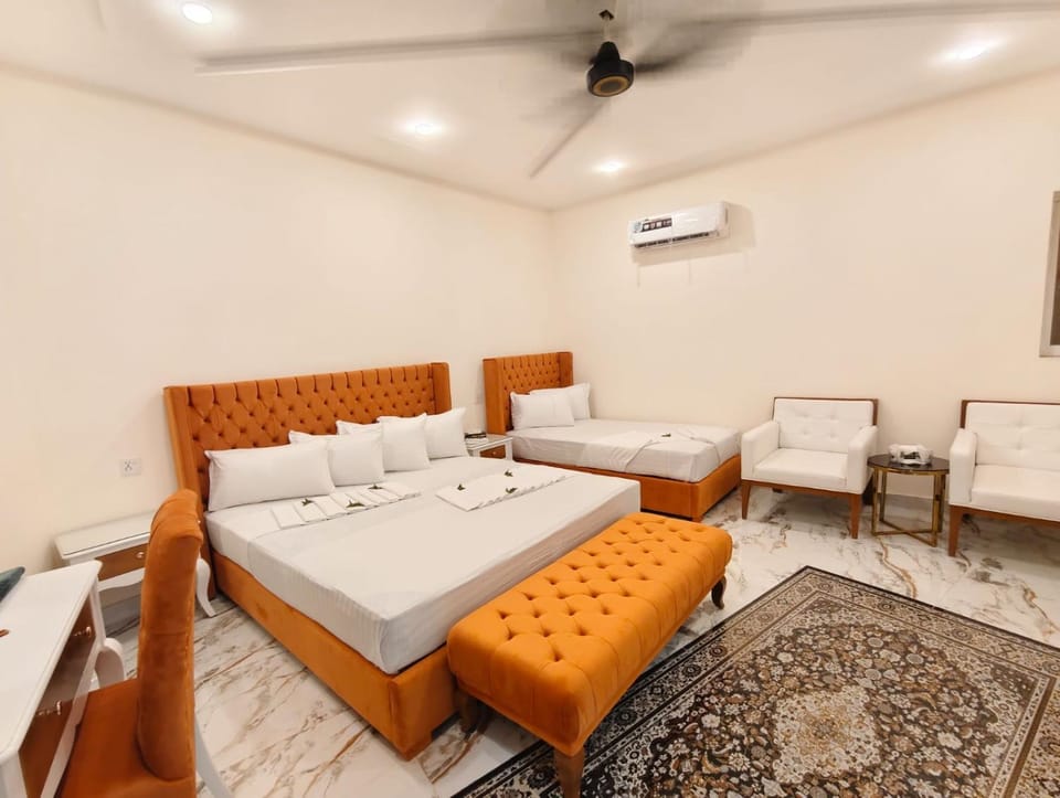 Bed, Living room, Photo of the whole room, Seating area, air conditioner